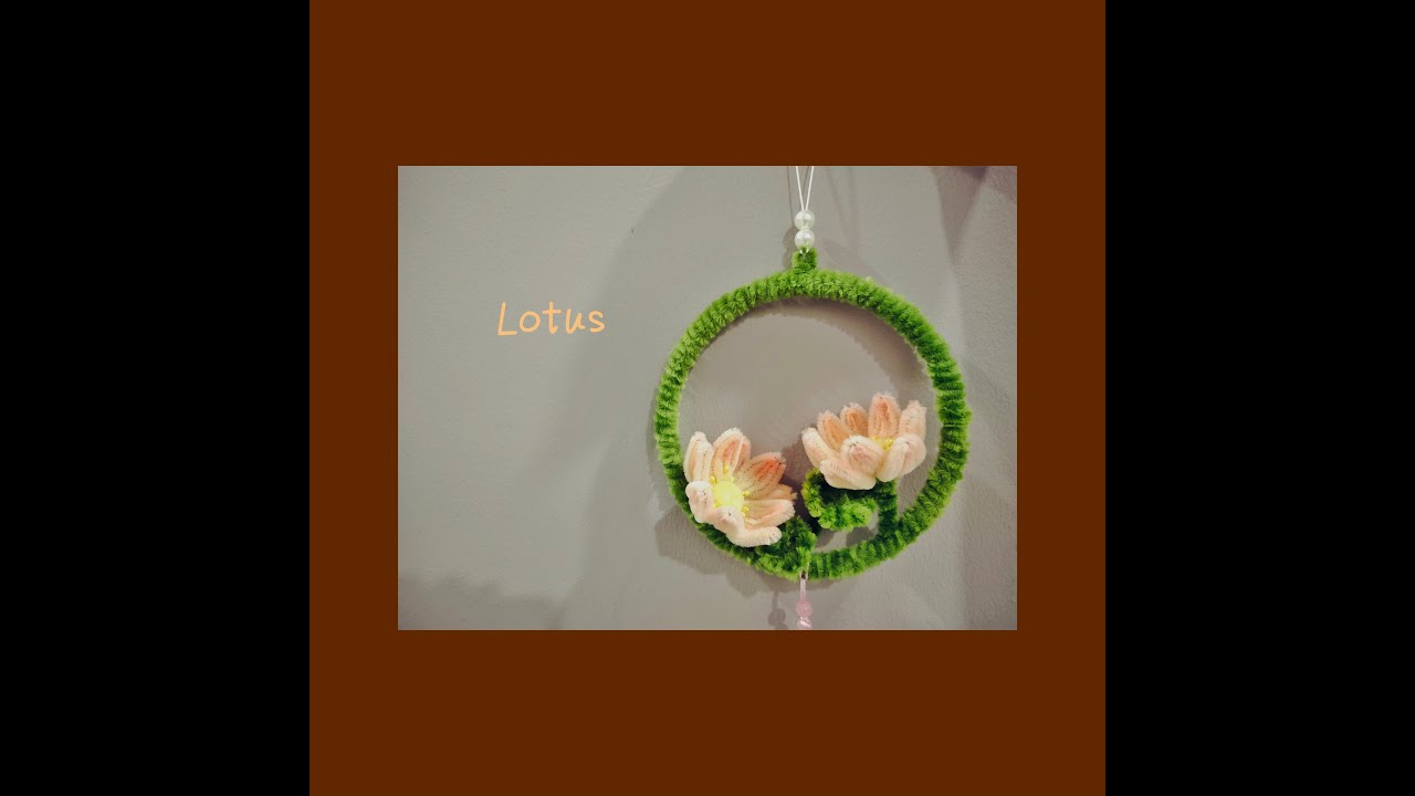 Easy Making - Amazing Chenille Stem Flower - How to Make Chenille Stem Lotus - DIY Chenille Stem