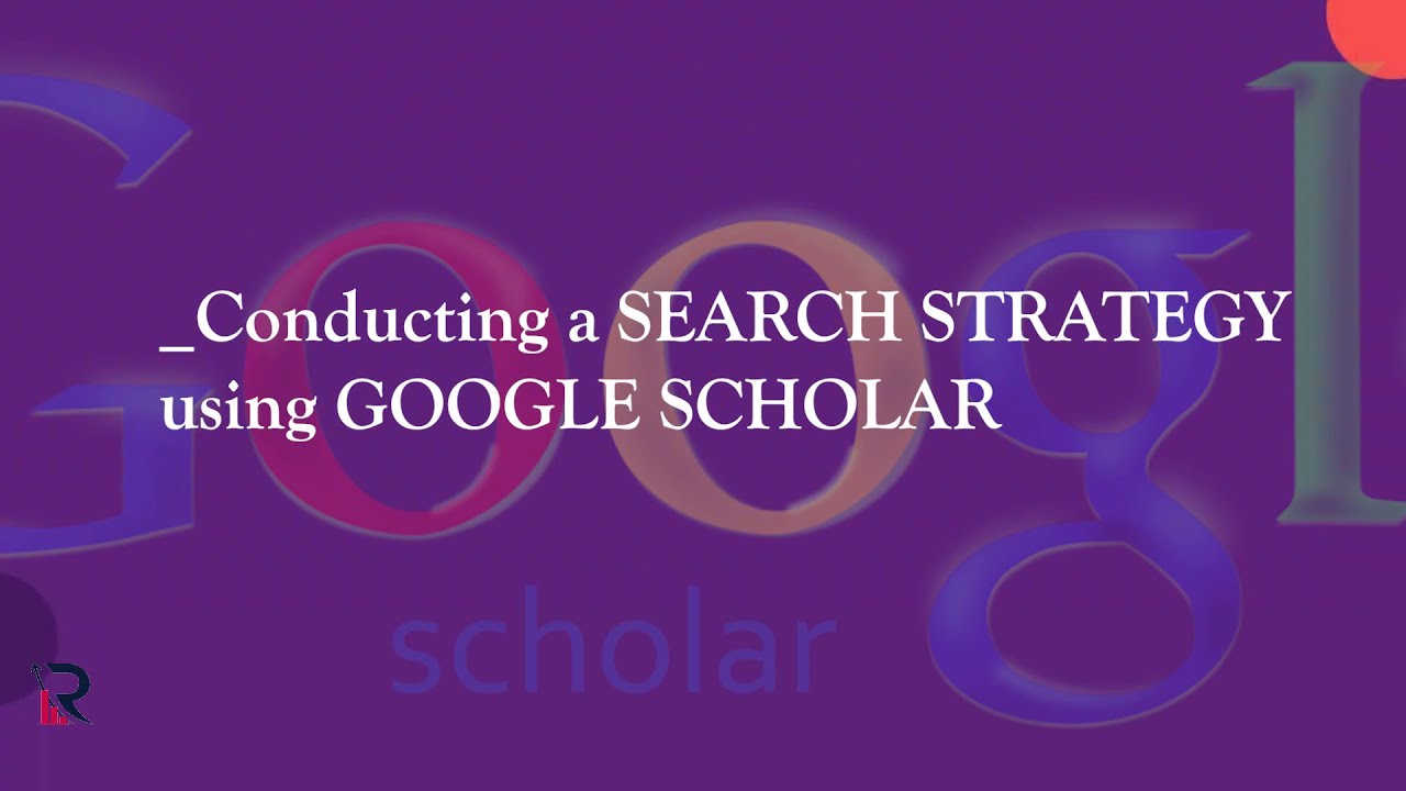 Using advanced search in Google Scholar