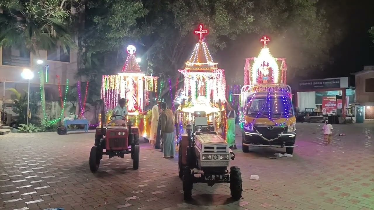 | புனித லூர்து அன்னை ஆலயம் | தேர்பவனி | சுப்பு காலனி | திருத்துறைப்பூண்டி |