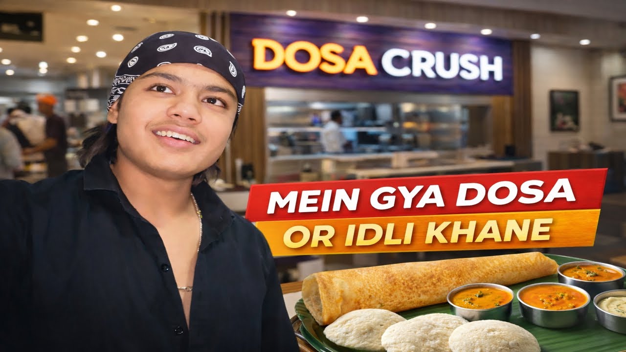 Rehan Aur Mein Gaye Dosa & Idli Khane 😍 | Dosa Crush Food Vlog 
