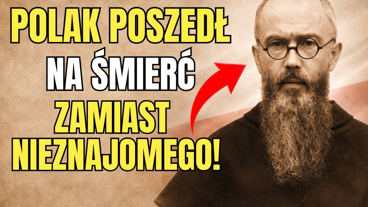 Maksymilian Kolbe — polski ksiądz, który poszedł na śmierć zamiast nieznajomego w Auschwitz.