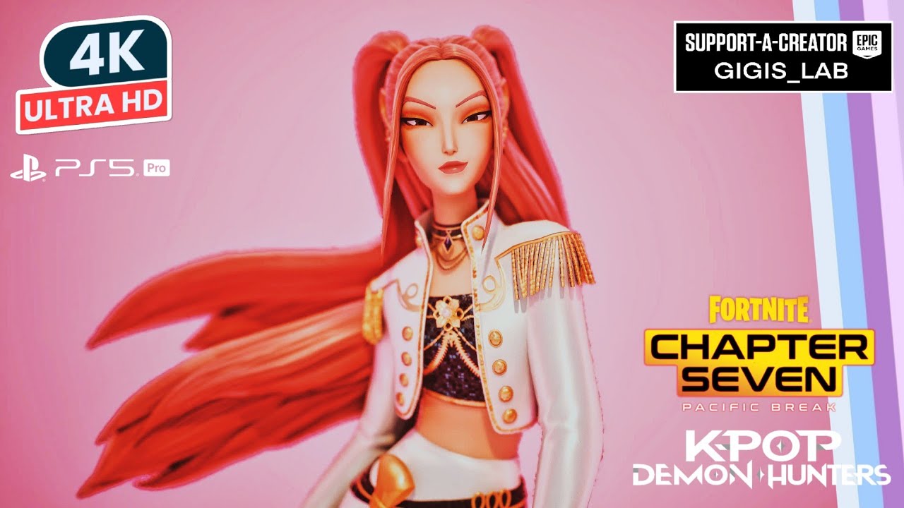 FORTNITE / KPOP DEMON HUNTERS GOLDEN MIRA Skin Showcase Before You Buy Review 4K HDR