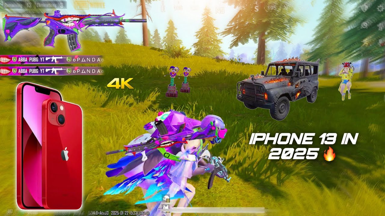iPhone 13 PUBG GAMING TEST 2025 🔥/ HD+Extreme Best Graphics 😍/ LIVIK Gameplay!