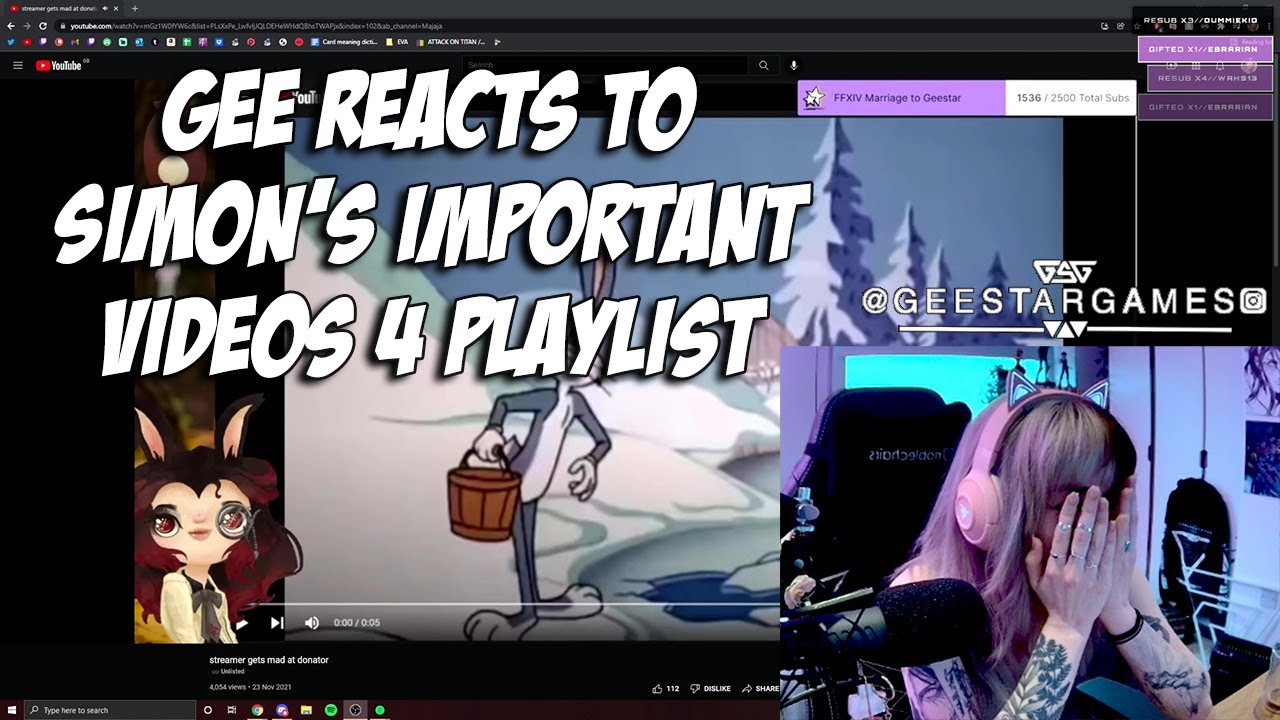 Gee watches Simon's important videos 4