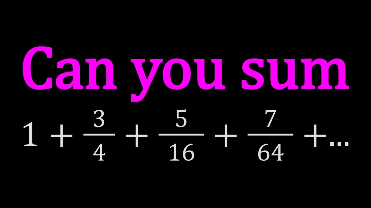 Summing An Interesting Infinite Series