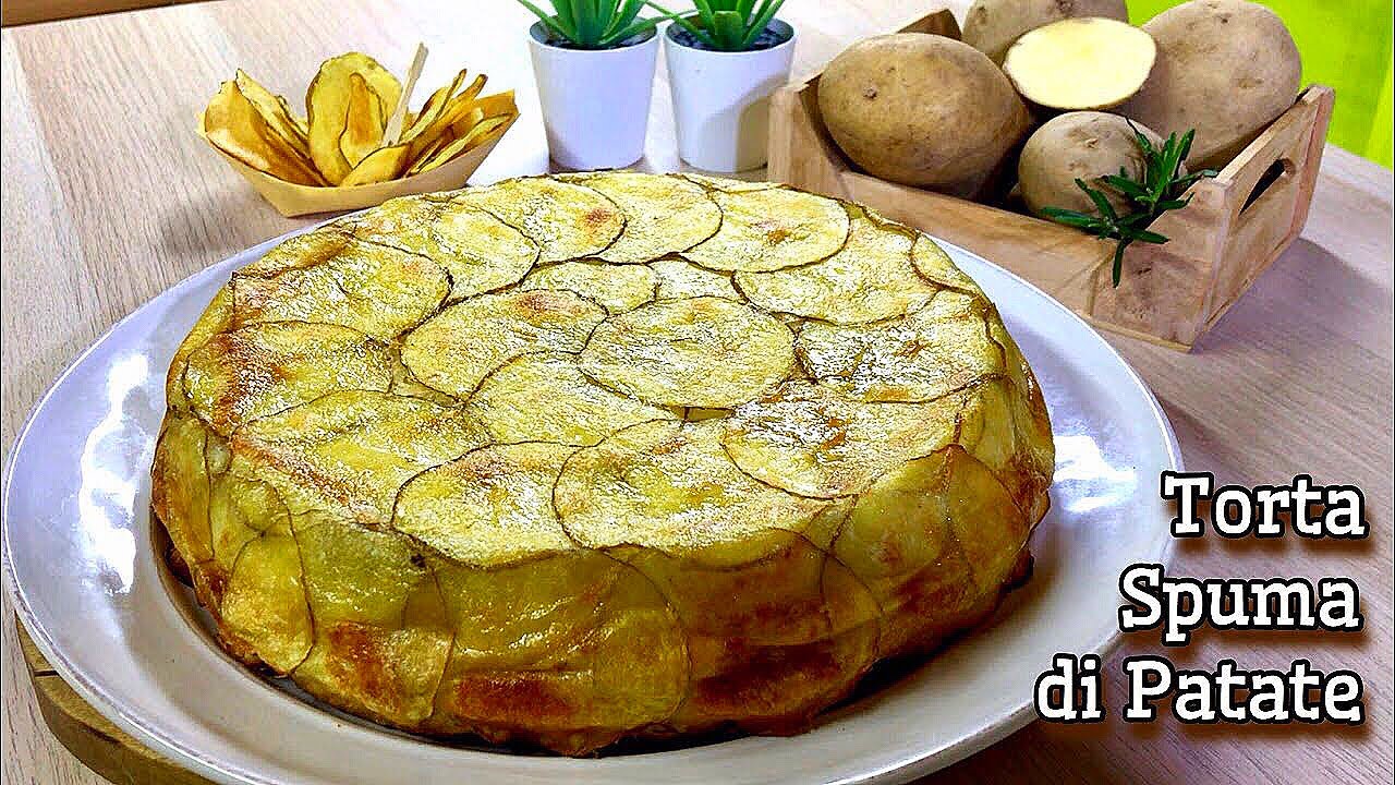 TORTA  SPUMA DI PATATE ricetta facile e sfiziosa POTATO SPUME CAKE - Tutti a tavola