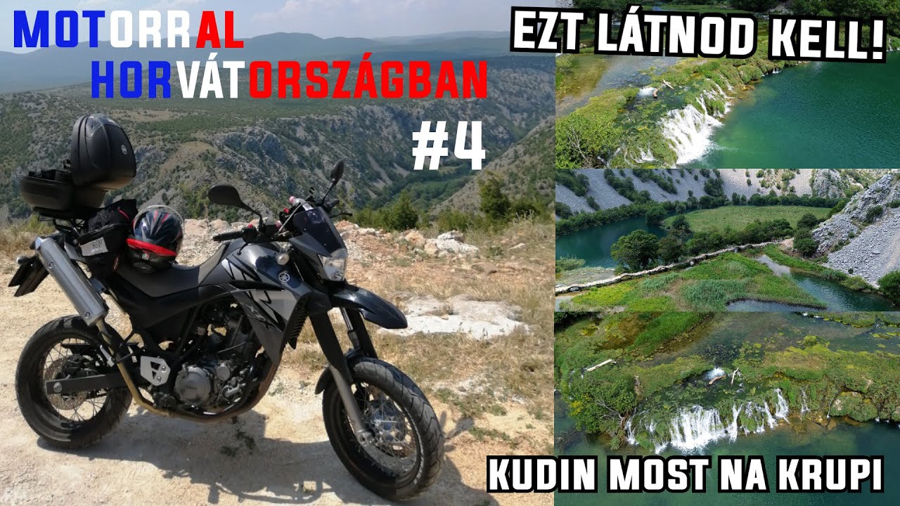 Motorral Horvátországban 🇭🇷 | 4. rész | EGY ELKÉPESZTŐ HELY - Kudin most na Krupi! 😱
