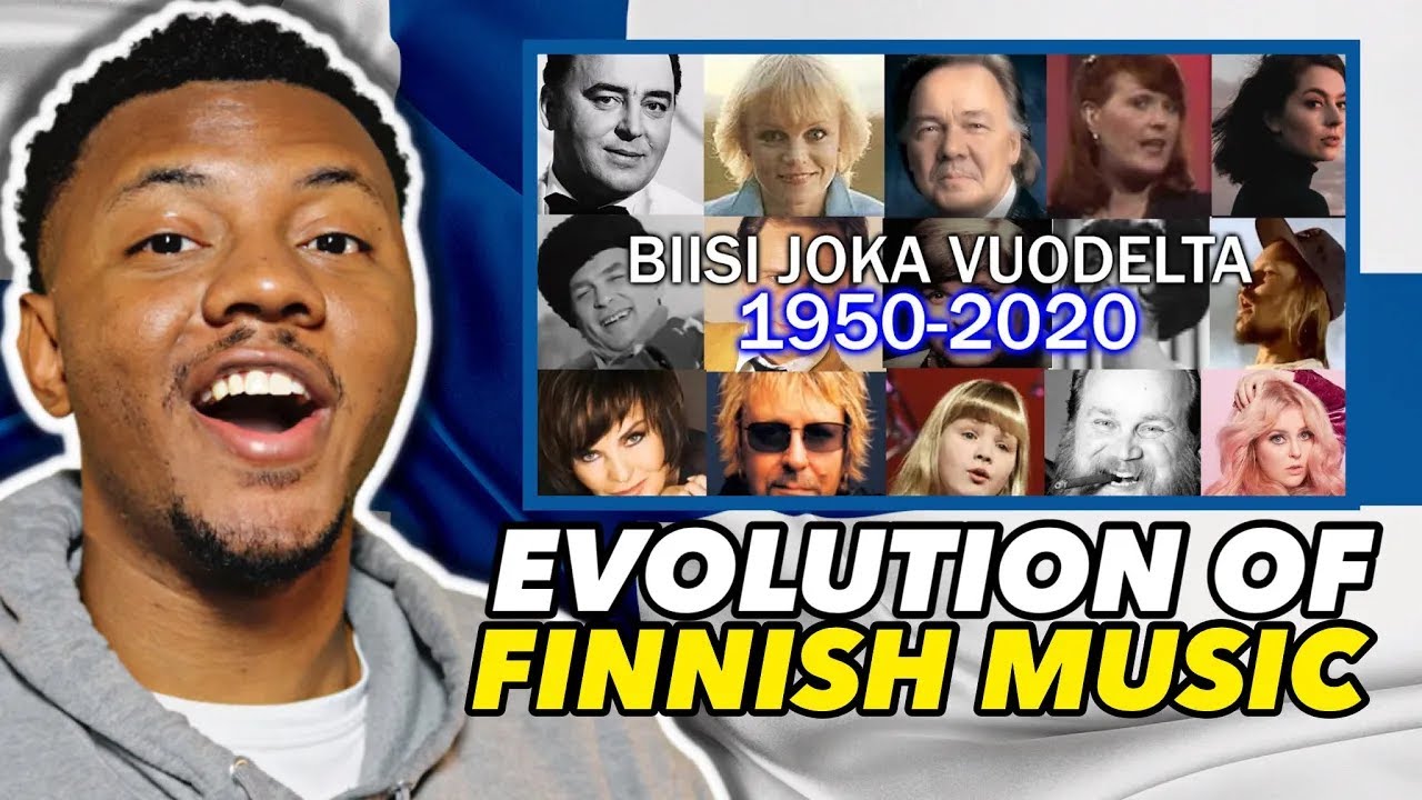 AMERICAN REACTS TO The Evolution of Finnish Music 1950-2020