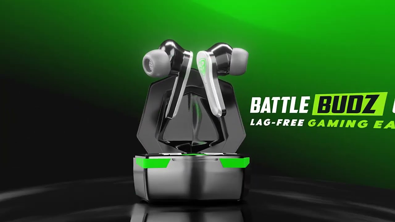 SpinBot BattleBudz GX10 Low Latency Gaming Earbuds
