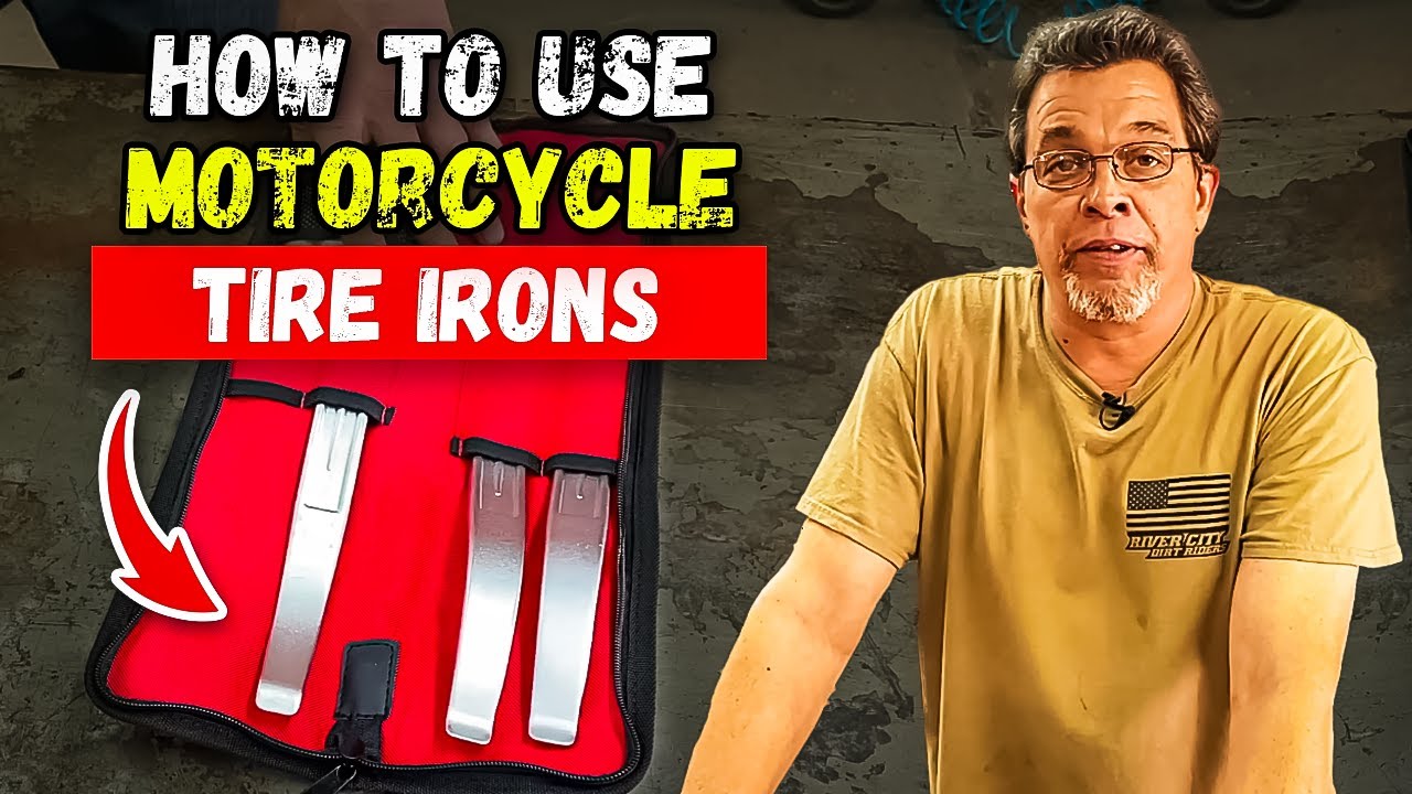 How to use tire irons to change motorcycle tires