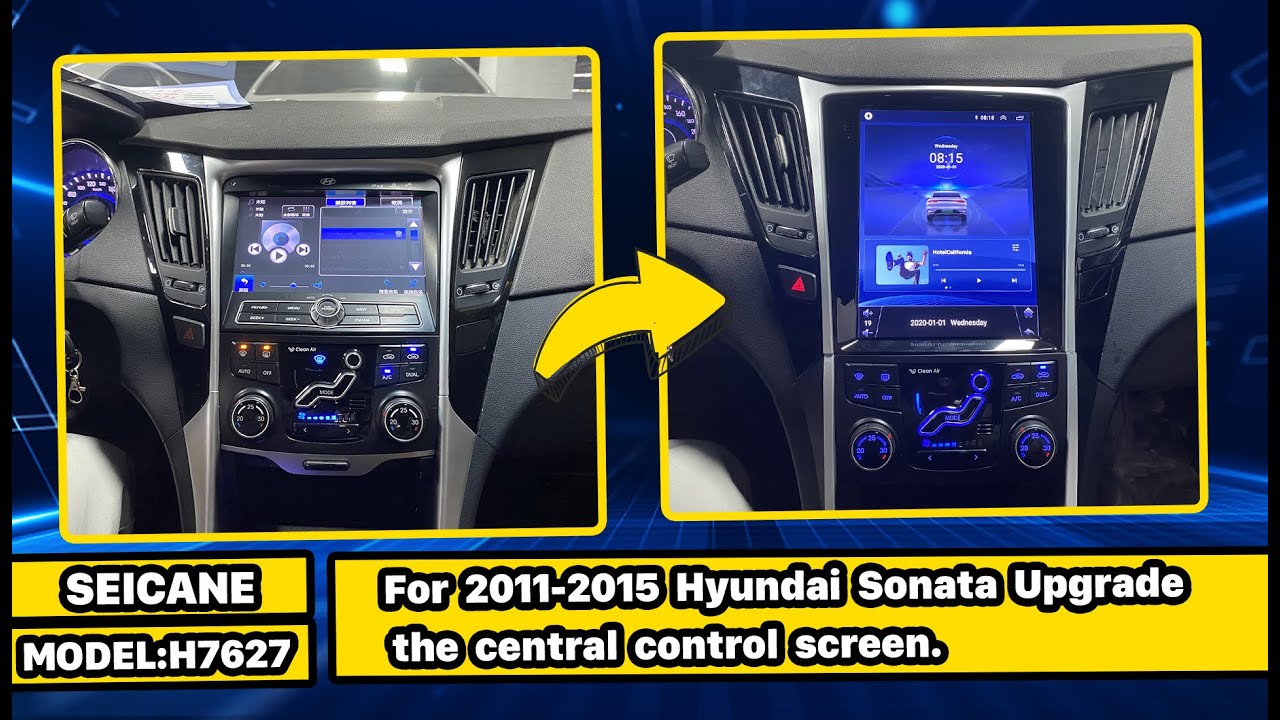 How to upgrade Hyundai Sonata radio with Carplay & Android-auto step by step? 2011- 2013 2014 2015