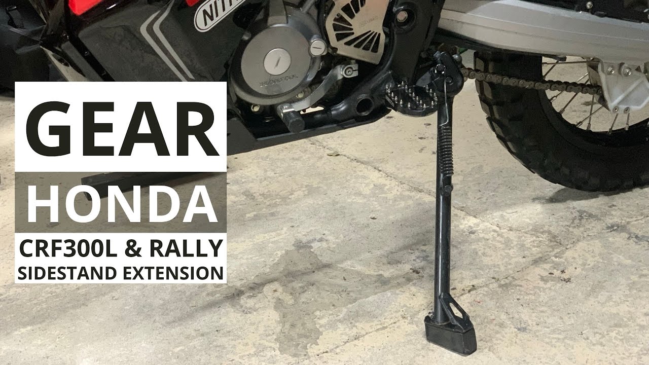 Инструкция: Honda CRF300L и удлинитель боковой подножки Rally Sidestand Extension 4K