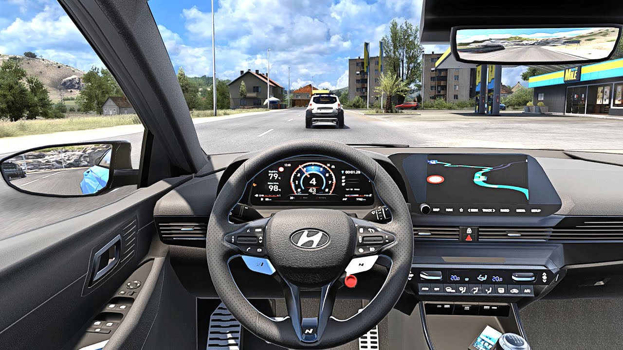 Hyundai I20 2021 - Euro Truck Simulator 2 [Steering Wheel Game Play]