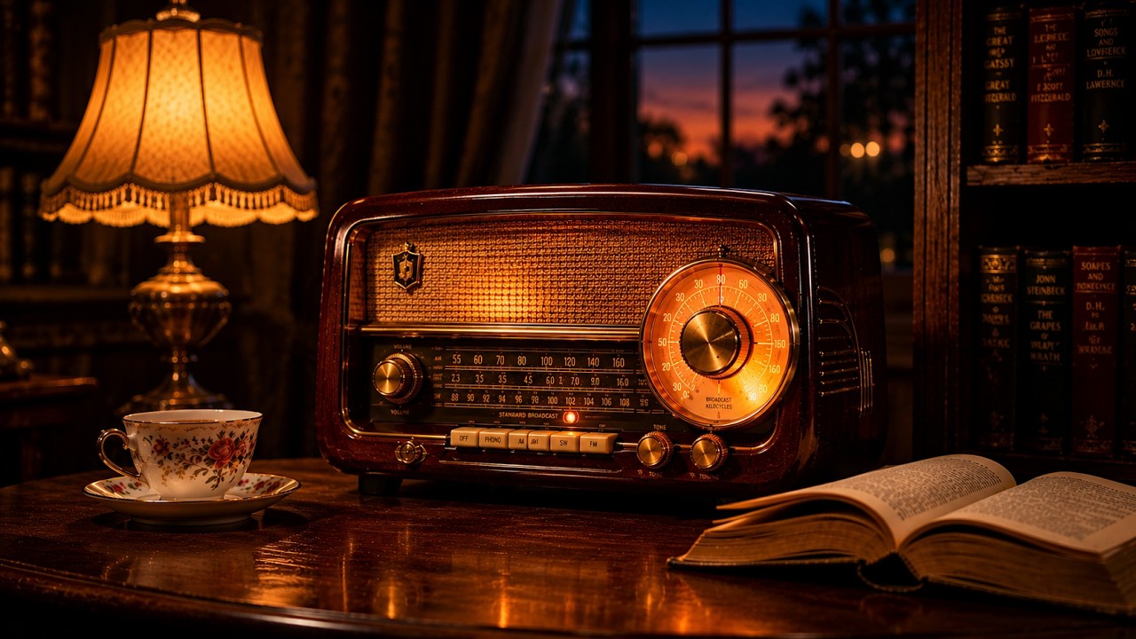Vintage Evening Radio Jazz &ndash; 1930s 1940s Smooth Swing & Vinyl Background Music