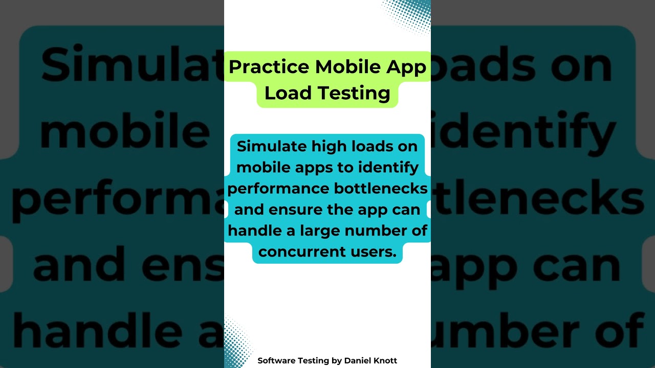 Practice Mobile App Load Testing 