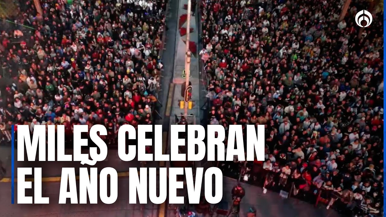 Comenzó la celebración de Año Nuevo en Paseo de la Reforma
