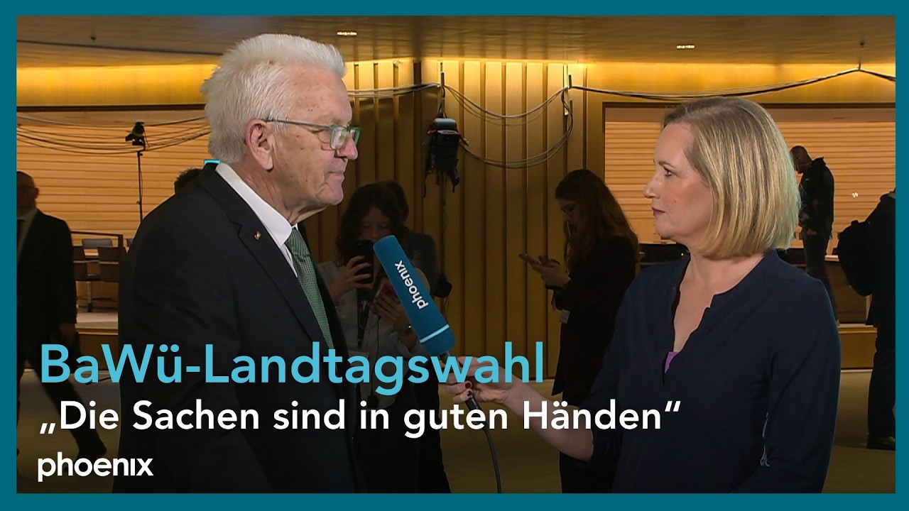 Landtagswahl BaW&uuml;: Ministerpr&auml;sident Baden-W&uuml;rttemberg Winfried Kretschmann zu den ersten Prognosen