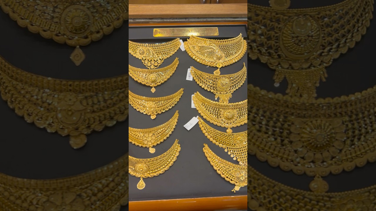 Gold Necklace/Gold Choker/Gold Jewellery Collection/Rani Haar #shorts #trending #ytshorts #short #yt