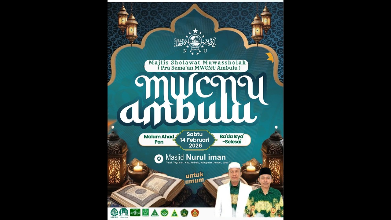 MAJLIS SHOLAWAT MUWASSHOLAH ( PRA SEMA'AN MWCNU AMBULU )