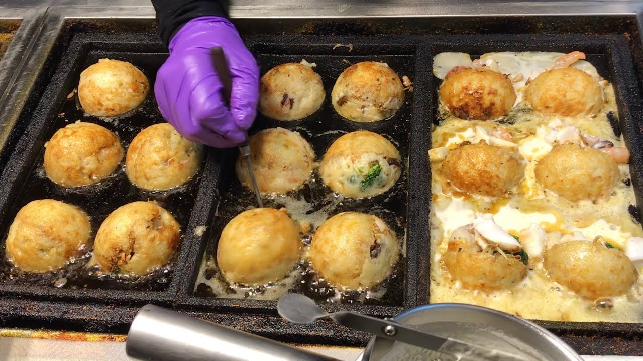巨大章魚燒  - 台灣夜市美食 / Giant Takoyaki - Taiwanese Street Food