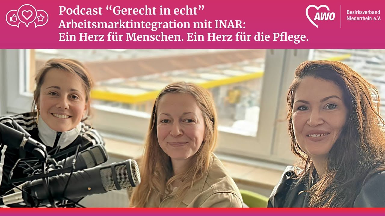 Podcast „Gerecht in echt“: Ein Herz für Menschen. Ein Herz für die Pflege.