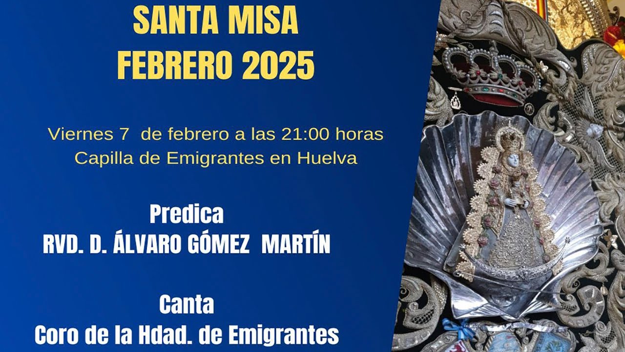El Coro de Emigrantes cantando en la Misa del 7 de febrero de 2025