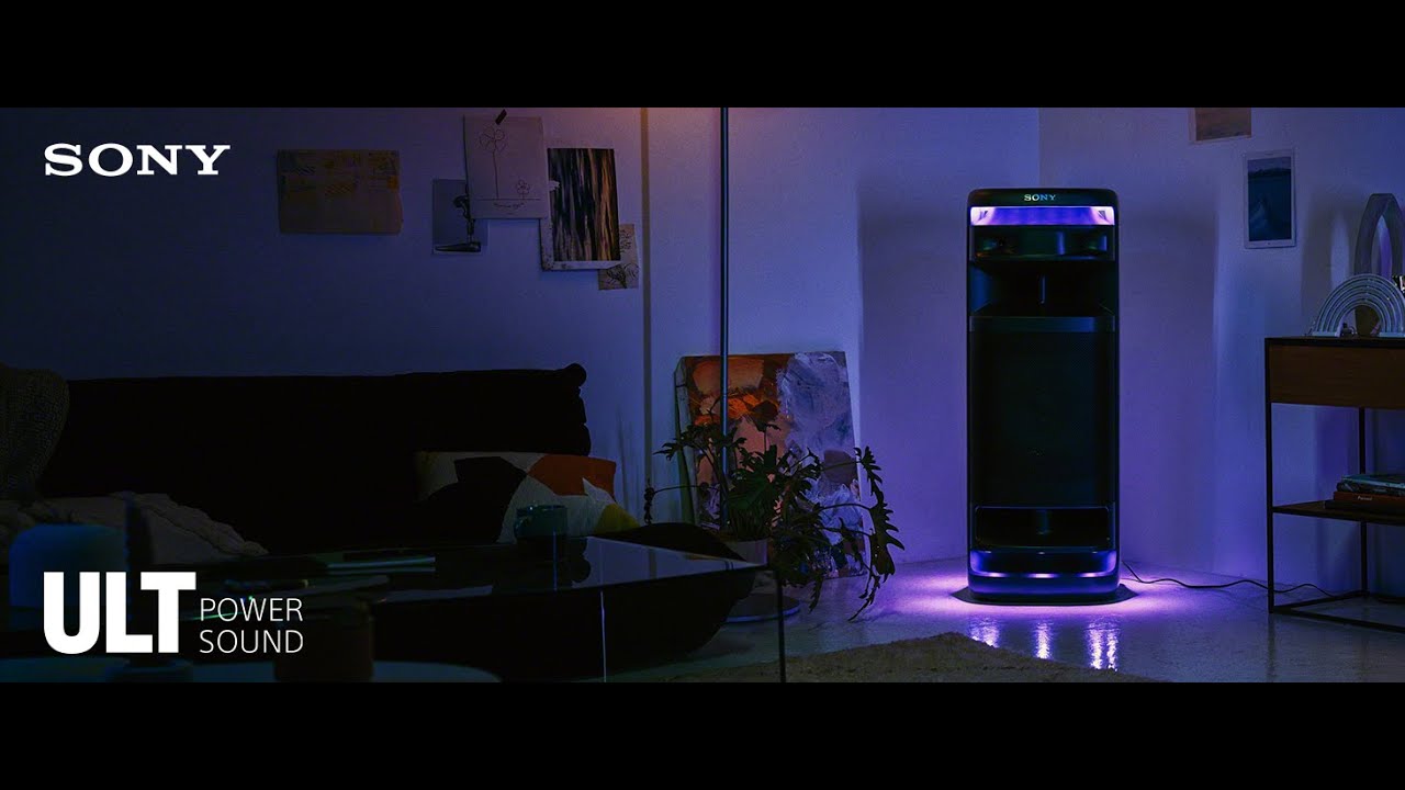 Sony ULT Tower 10 – Bluetooth Party Speaker Karaoke Mic, 360° Sound & Lights | Ultimate Bass Beast