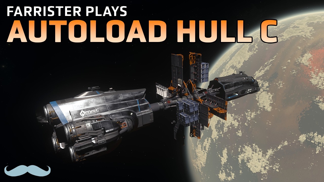 Перевозка грузов с автопогрузкой на Hull C | Геймплей Star Citizen 4.10 в 4K