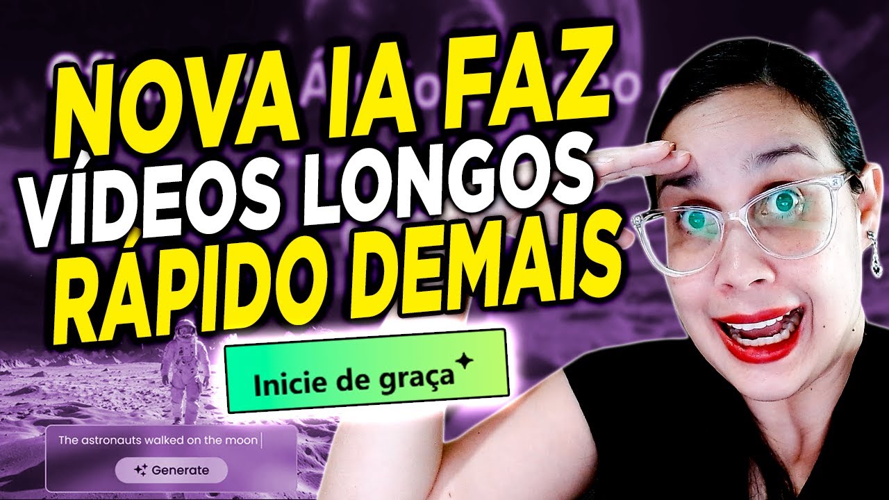 ENCONTREI uma NOVA FERRAMENTA DE IA que Faz VÍDEOS LONGOS MUITO RÁPIDO (PC e Celular)