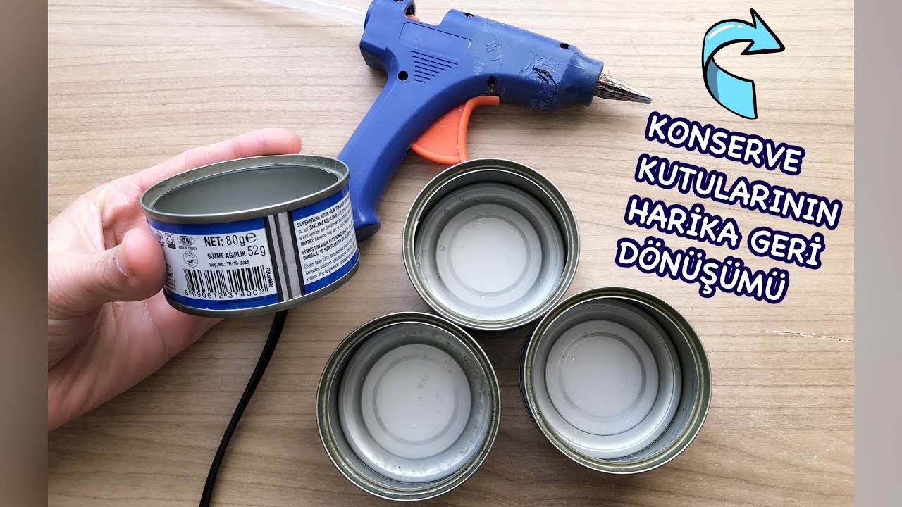 HARİKA BİR GERİ DÖNÜŞÜM FİKRİ // Konserve Teneke Kutularının Geri Dönüşümü | How to Recycle Tin Can