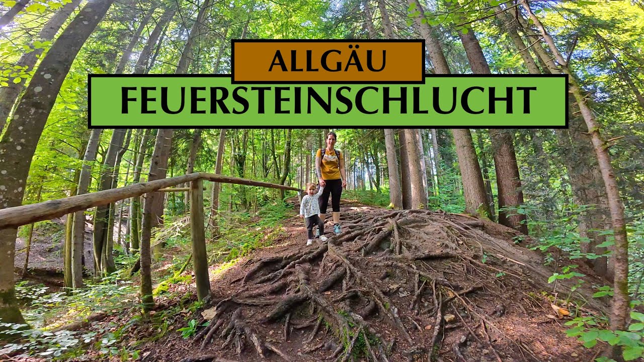 Feuersteinschlucht Bernbeuren в Альгое - Походы с детьми 4K