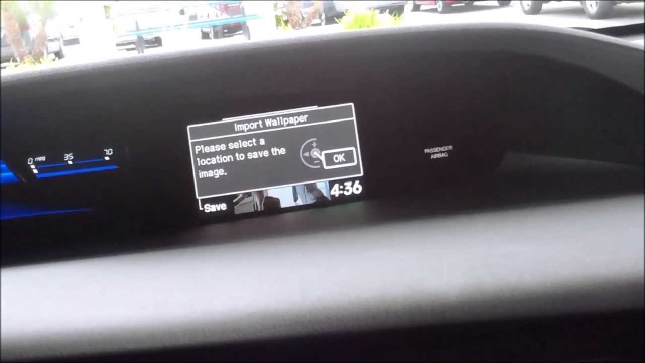 Как загрузить изображение на дисплей IMID вашего автомобиля Honda Civic 2012 или 2013 года выпуска