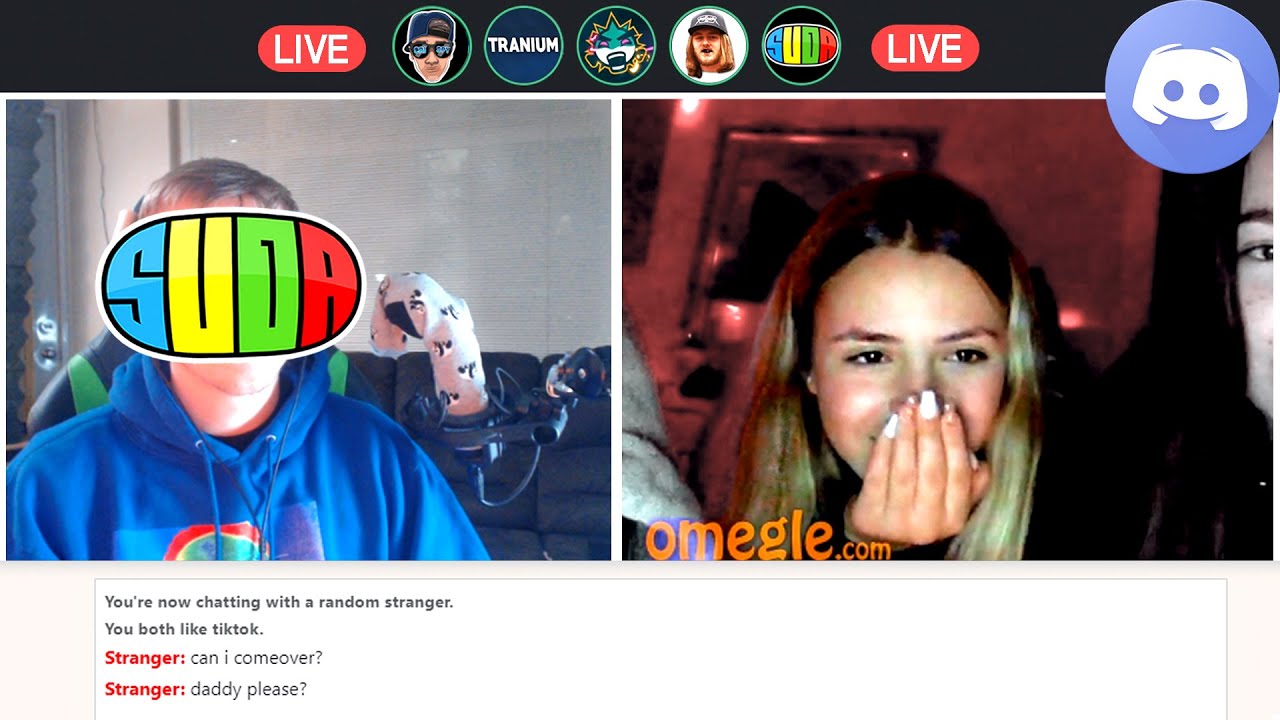 Omegle.. but all my friends are watching