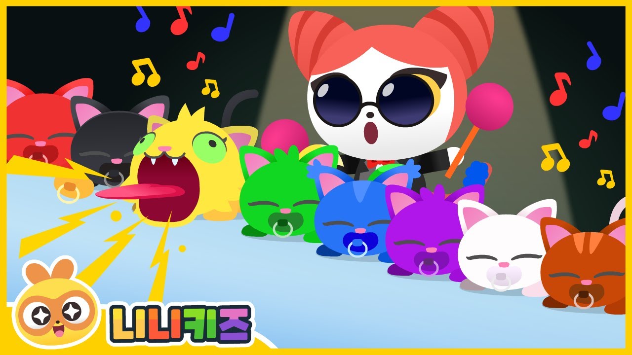 [영어] 아기고양이 악기로 연주해요! | Wheels on the Bus | 거미가 줄을 타고 올라갑니다 | 아기 고양이 | 동요 | 색깔놀이 | 니니키즈 NINIkids