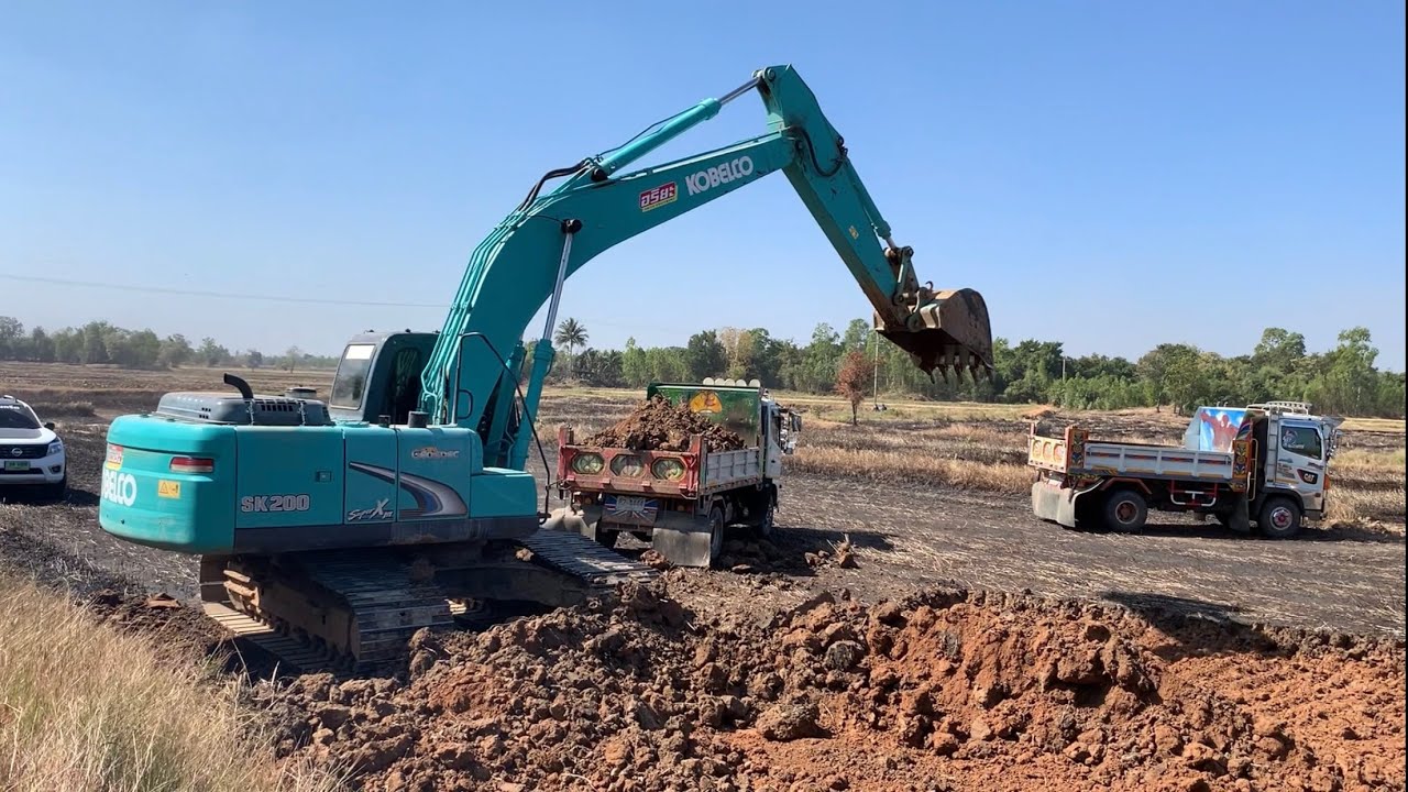 Excavator Kobelco sk200-8 Super Xm ทดสอบความแรงกับ Mode H (Mode sport)