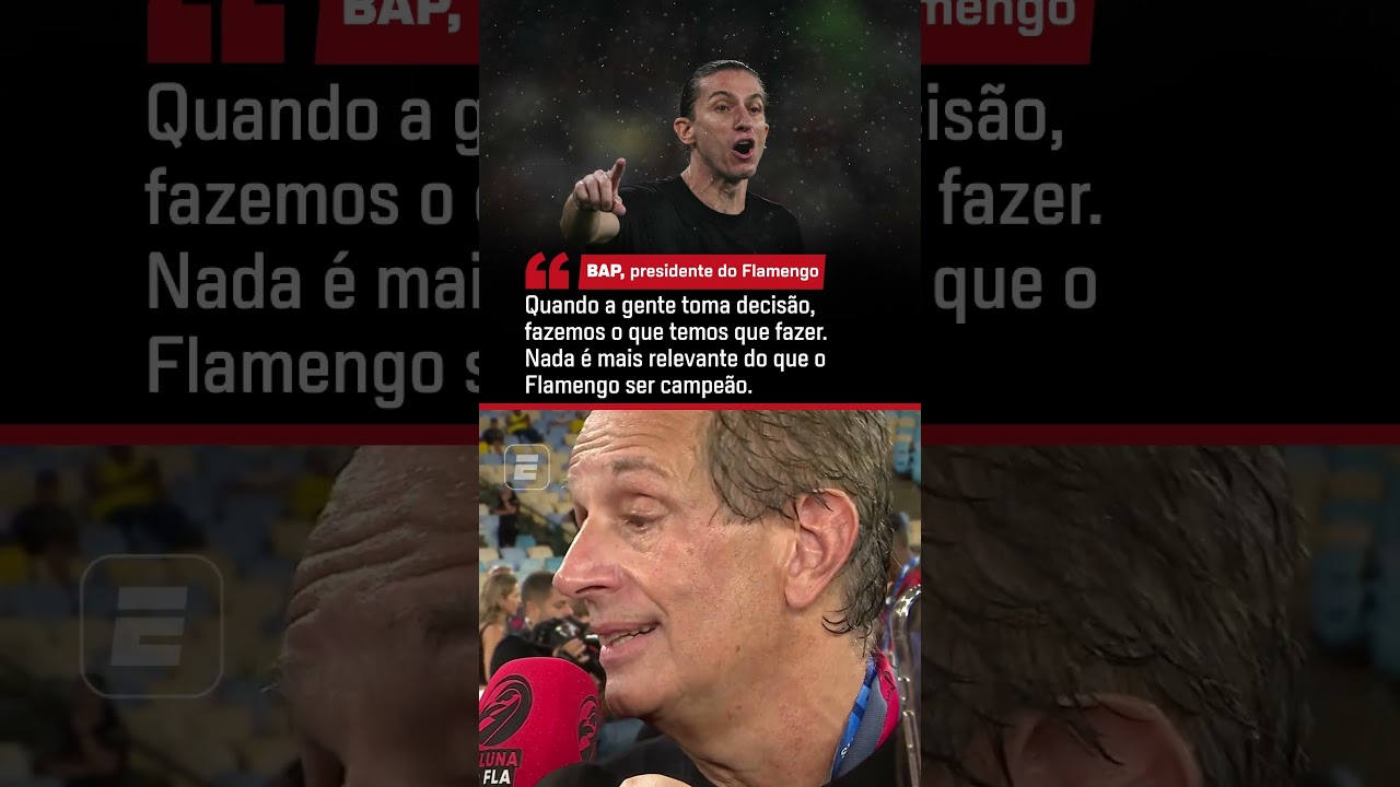 BAP EVITA FALAR DE FILIPE LUÍS E ENALTECE TÍTULO DO FLAMENGO 👀 #shorts