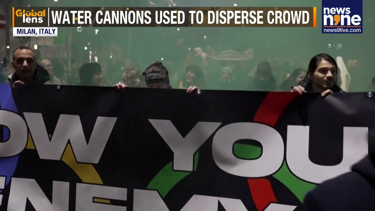Anti-Olympics protest turns violent in Milan as police probe rail sabotage fears