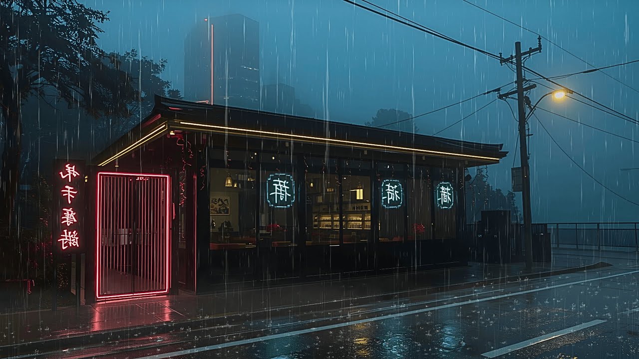 Midnight Ramen In tokyo 🌧️ 90s Rainy Lofi Mix, Nostalgia Vibes for Deep Focus 🌧️