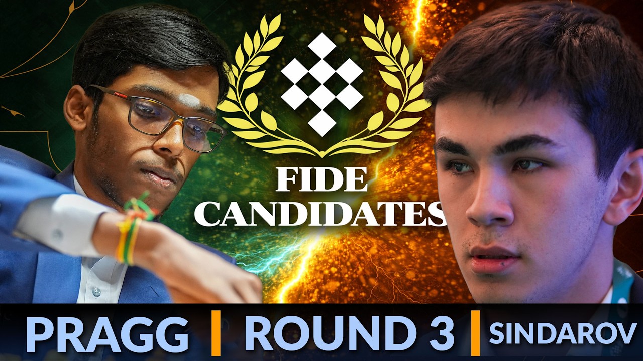 Praggnanandhaa vs Javokhir Sindarov | Candidates 2026 Round 3