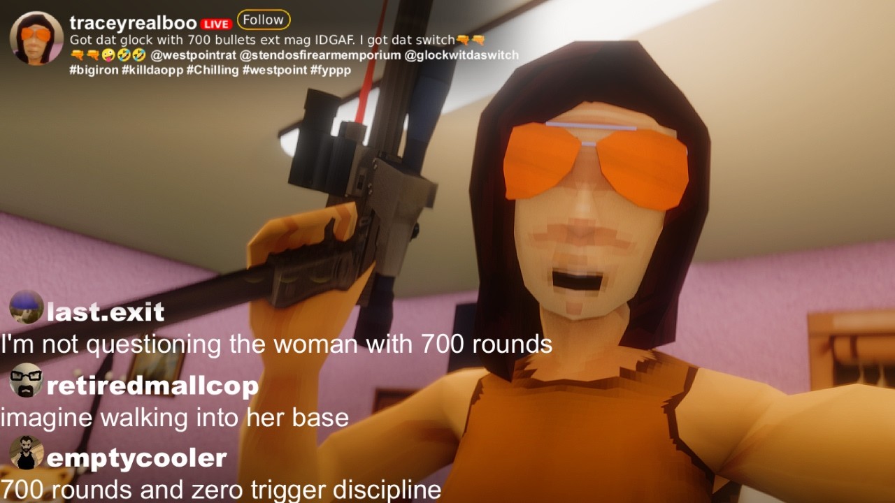 She Got That 700 Round Extended Mag on Her Glock