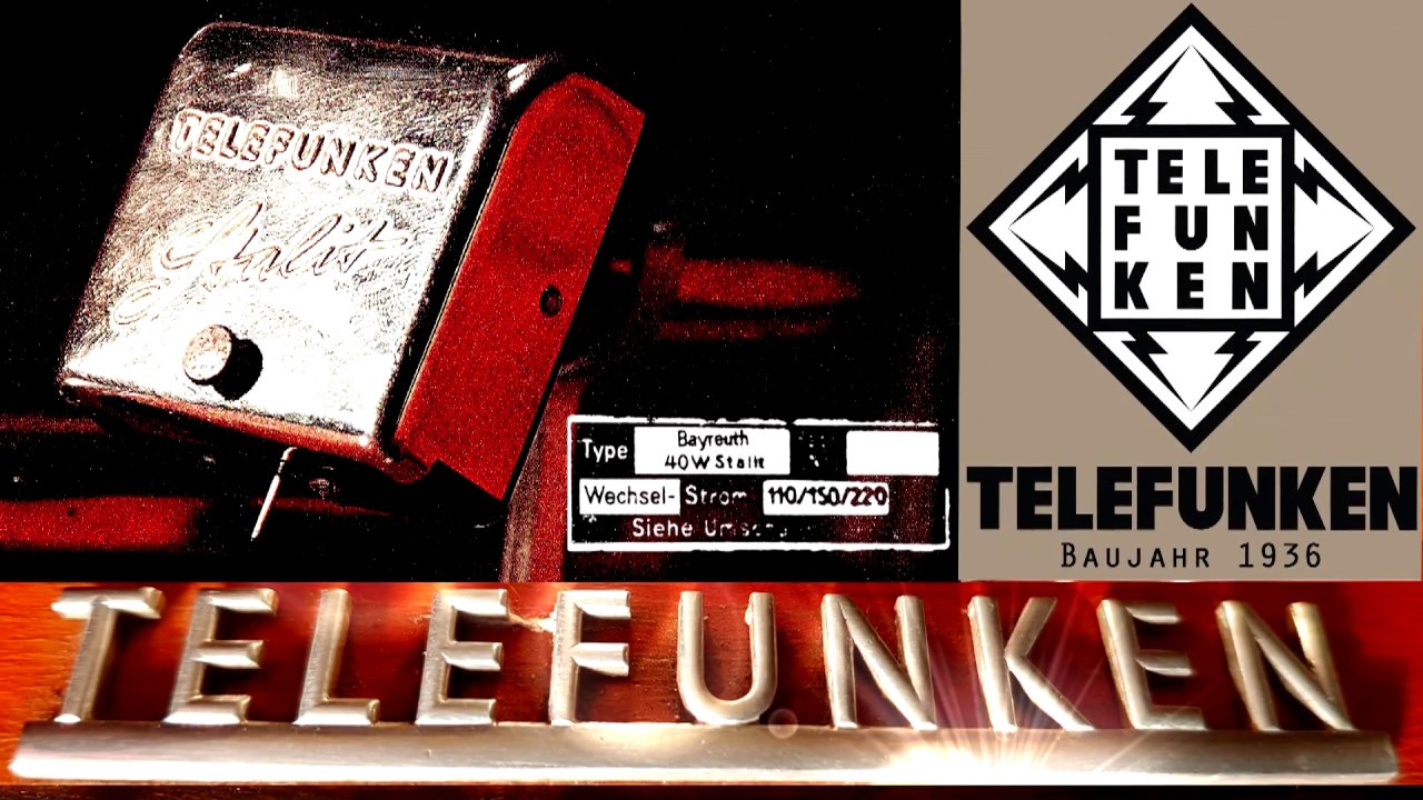Telefunken Plattenspieler Bayreuth 40W Stalit Baujahr 1936 - RECORD PLAYER