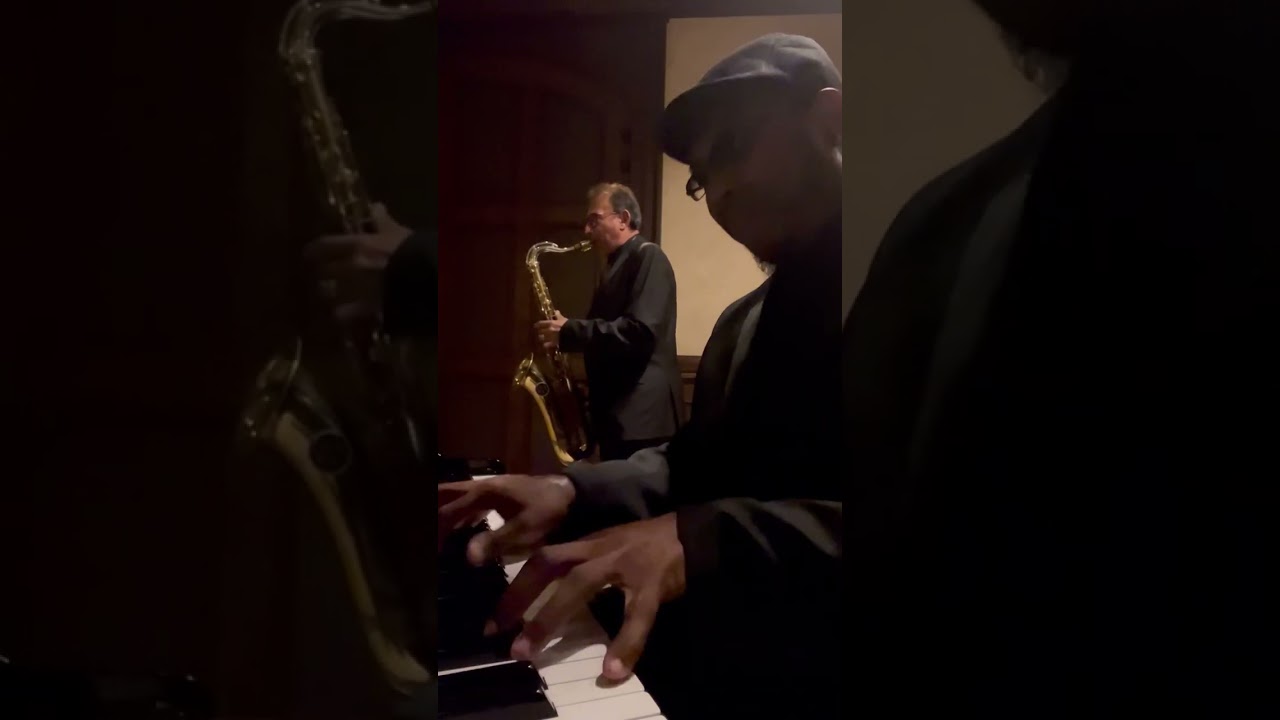 Jordache and Mario playing a little background music at the country club.