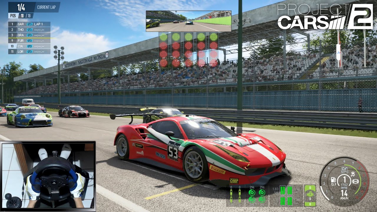 Project Cars 2 | Ferrari 488 GT3 | Thrustmaster T150 Pro | Steering Wheel Gameplay