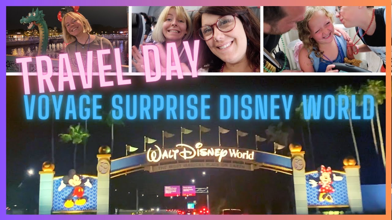 Départ pour DISNEY WORLD l Voyage SURPRISE