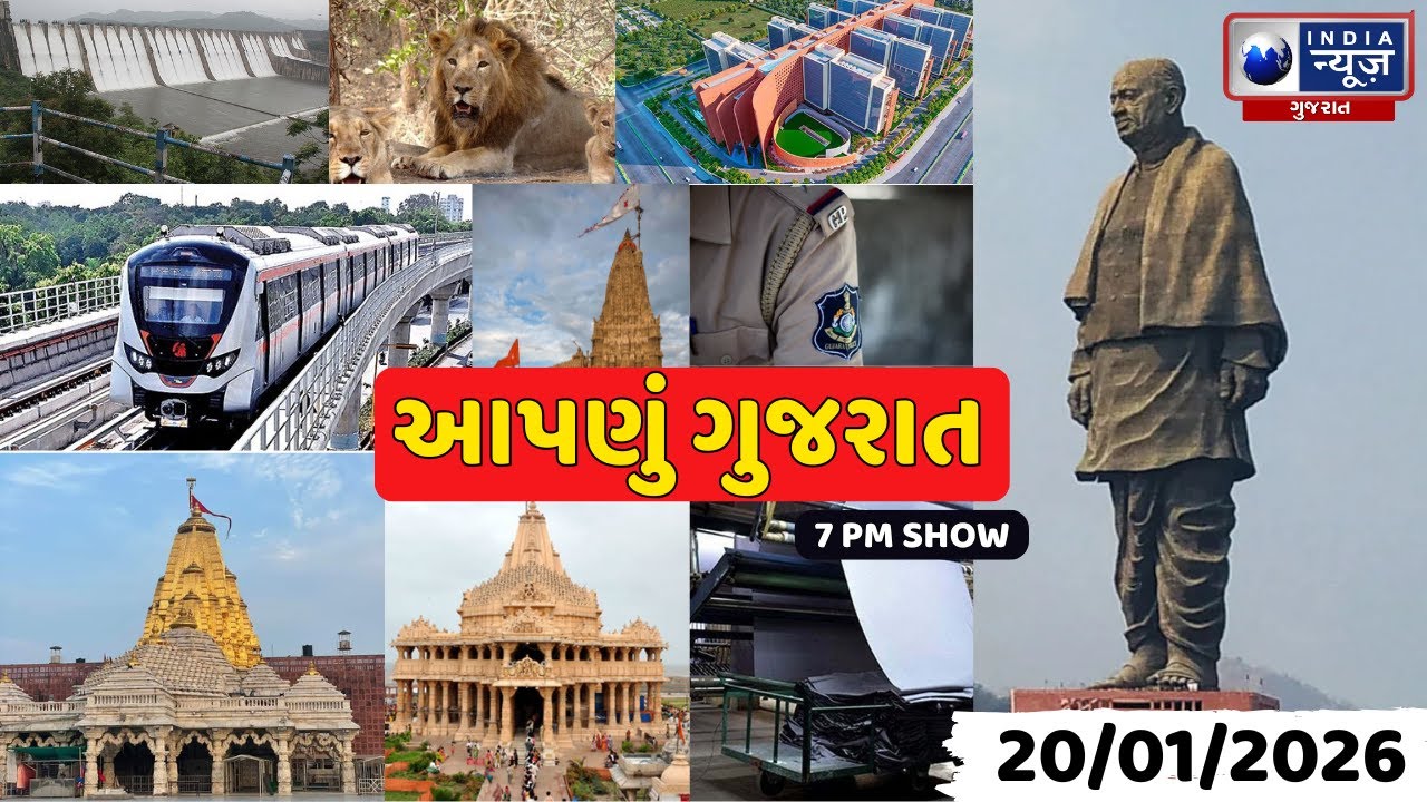 Aapnu Gujarat | આજના તમામ મોટા સમાચાર Prime Time સાથે - 'આપણું ગુજરાત' | Gujarati Trending News