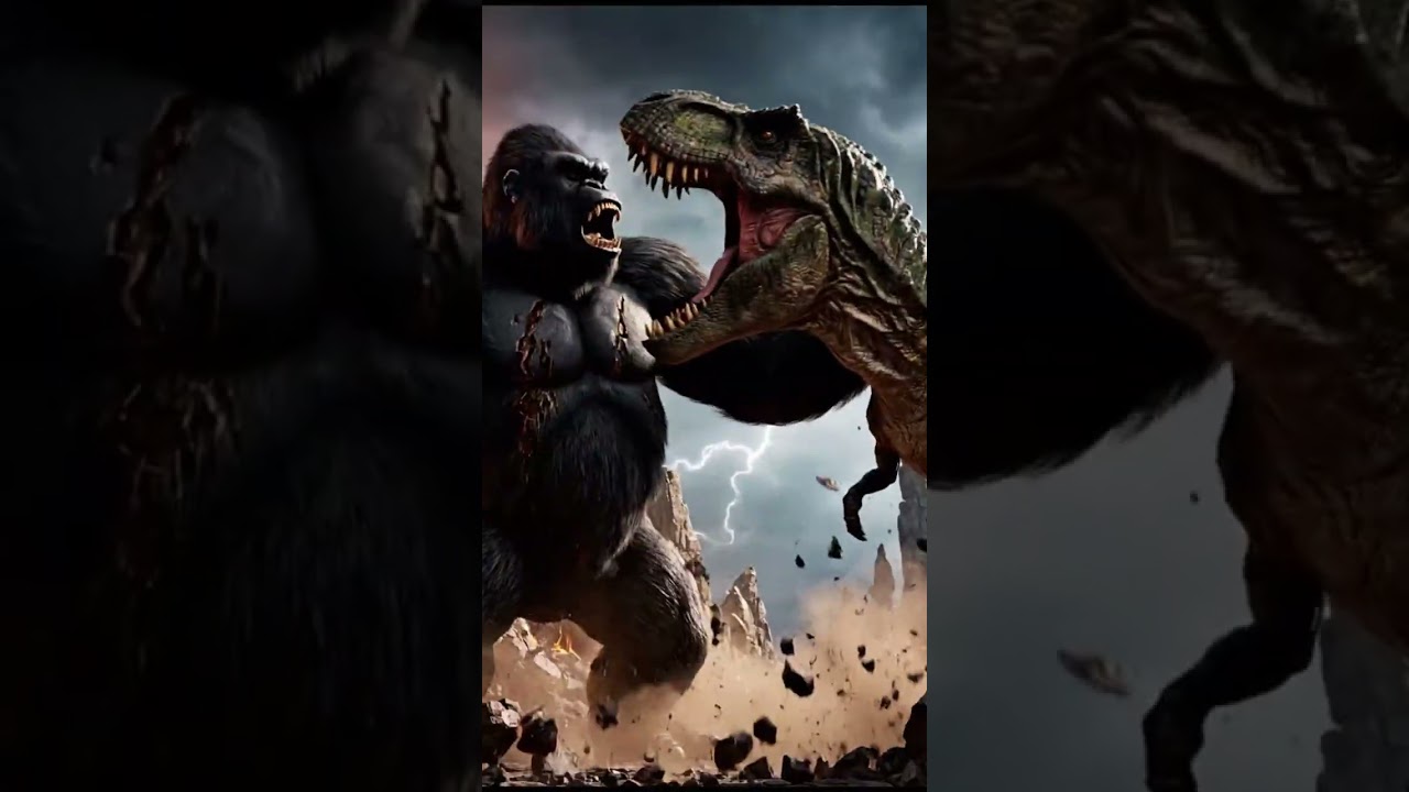 King Kong vs. T-Rex: Epic Battle of the Giants | Ultimate Monster Showdown