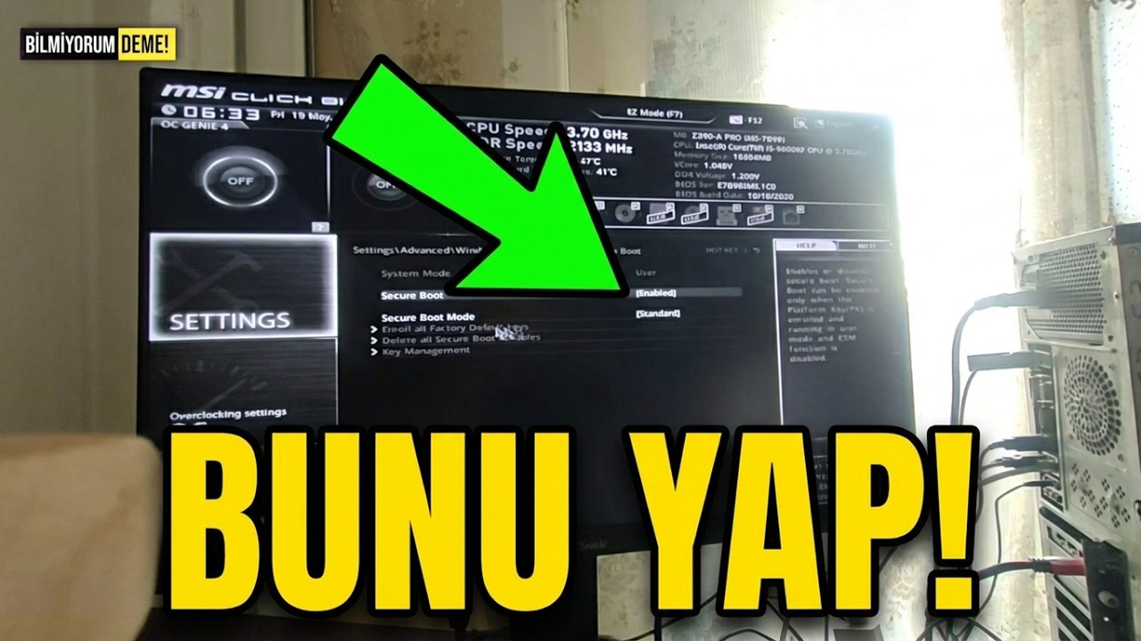 VALORANT hatası Nasıl D&uuml;zeltilir / Bıos'ta G&uuml;venli &Ouml;ny&uuml;kleme Nasıl Etkinleştirilir / Windows 11 MSI