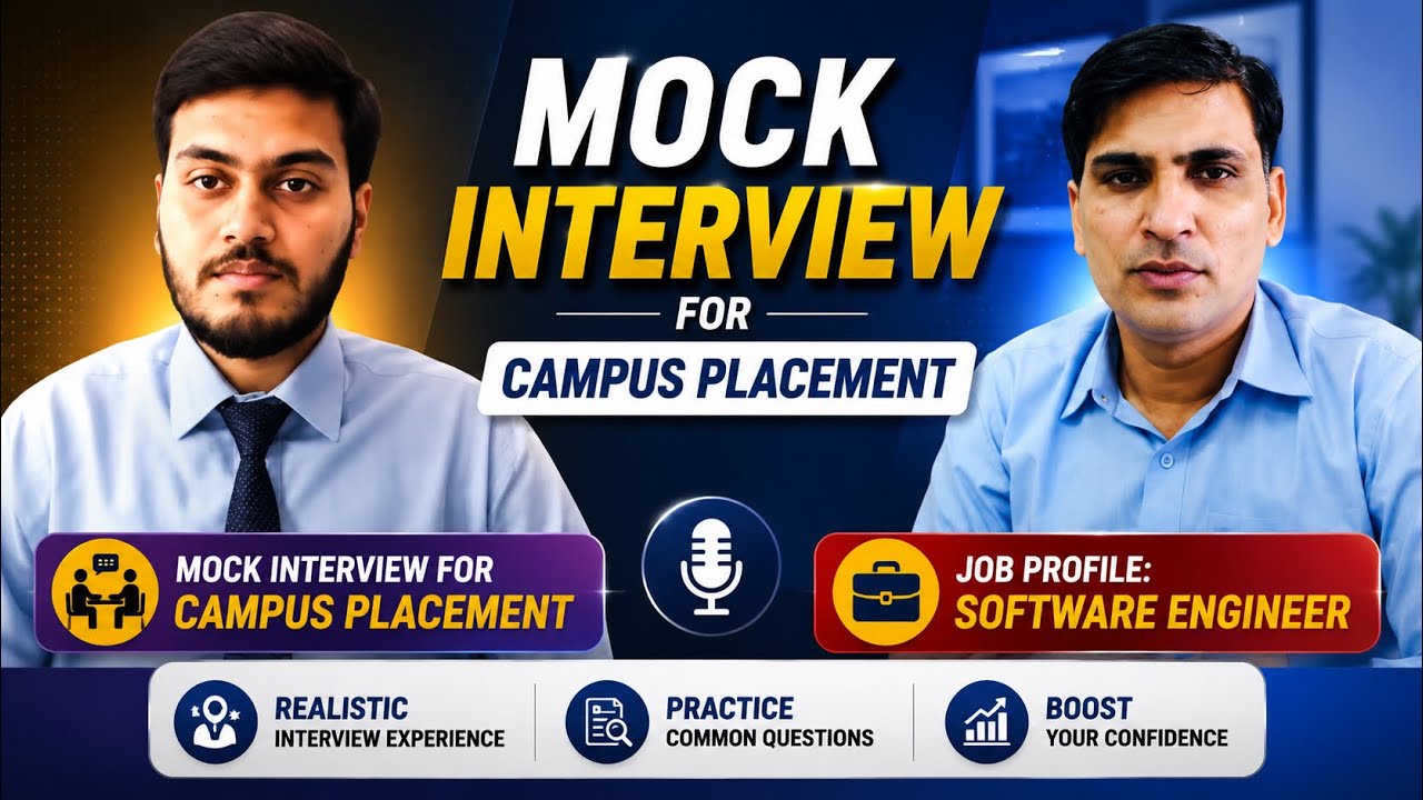 Computer Science Mock Interview I Fresher’s Interview for Campus Placements I Arvind Singh Pemawat