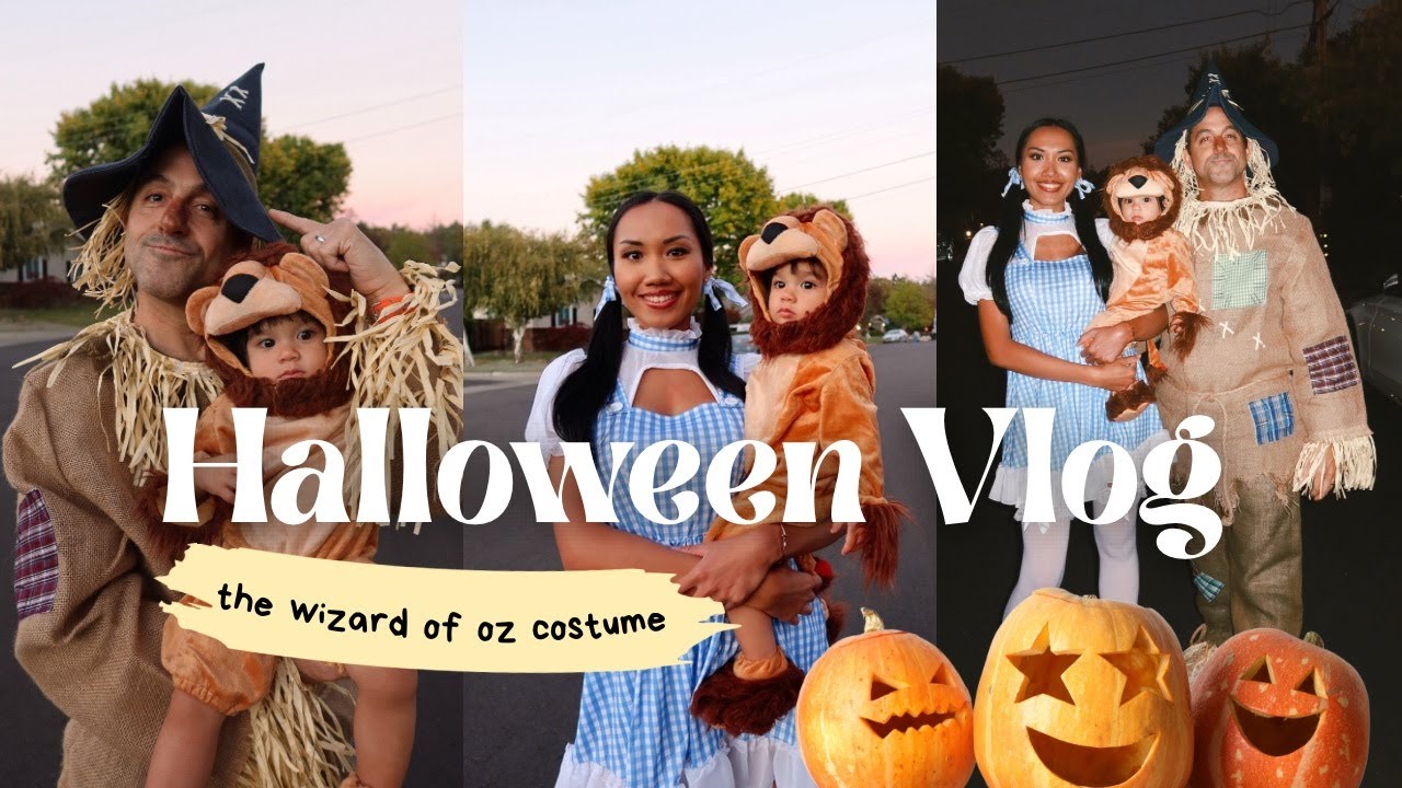 Vlog ฮาโลวีนของครอบครัว 🎃 The Wizard of Oz Costumes with Baby Bella