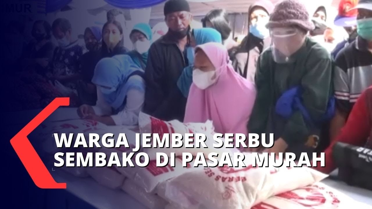 Tak Hanya Minyak Goreng, Warga Serbu Beras dan Gula di Pasar Murah yang Digelar Pemkab Jember